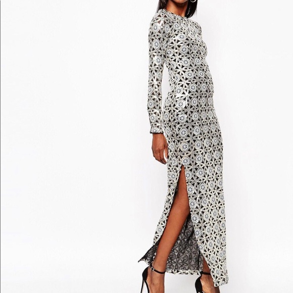 River Island Dresses & Skirts - River Island Geo Sequin Dress